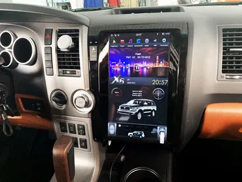 4G128G 13.6 tolline PX6 Android Tesla stiilis HD ekraan Auto GPS Navigatsiooni Toyota Tundra Sequoia 2007-2013 Carplay Kiire boot